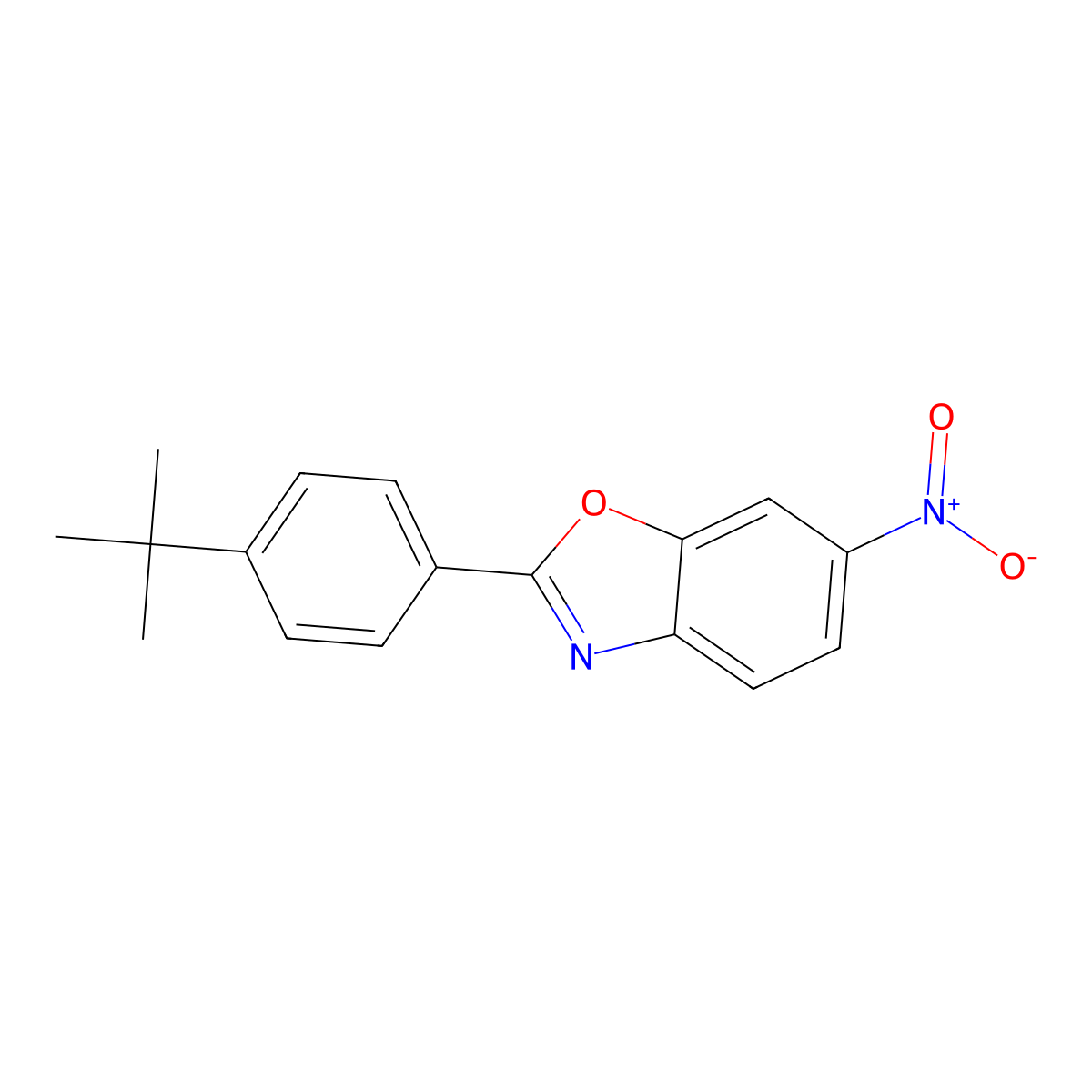 2-(4-Tert-butylphenyl)-6-nitro-1,3-benzoxazole molecular structure, CAS 831243-44-8