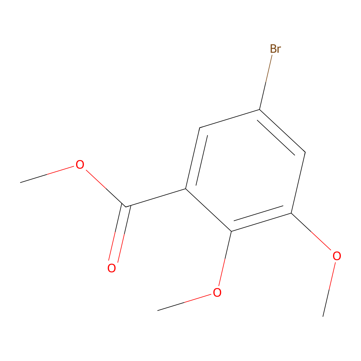Methyl 5-bromo-2,3-dimethoxybenzoate molecular structure, CAS 83131-08-2