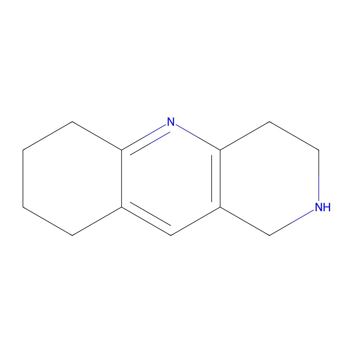 1H,2H,3H,4H,6H,7H,8H,9H-Cyclohexa[B]1,6-naphthyridine molecular structure, CAS 83137-21-7