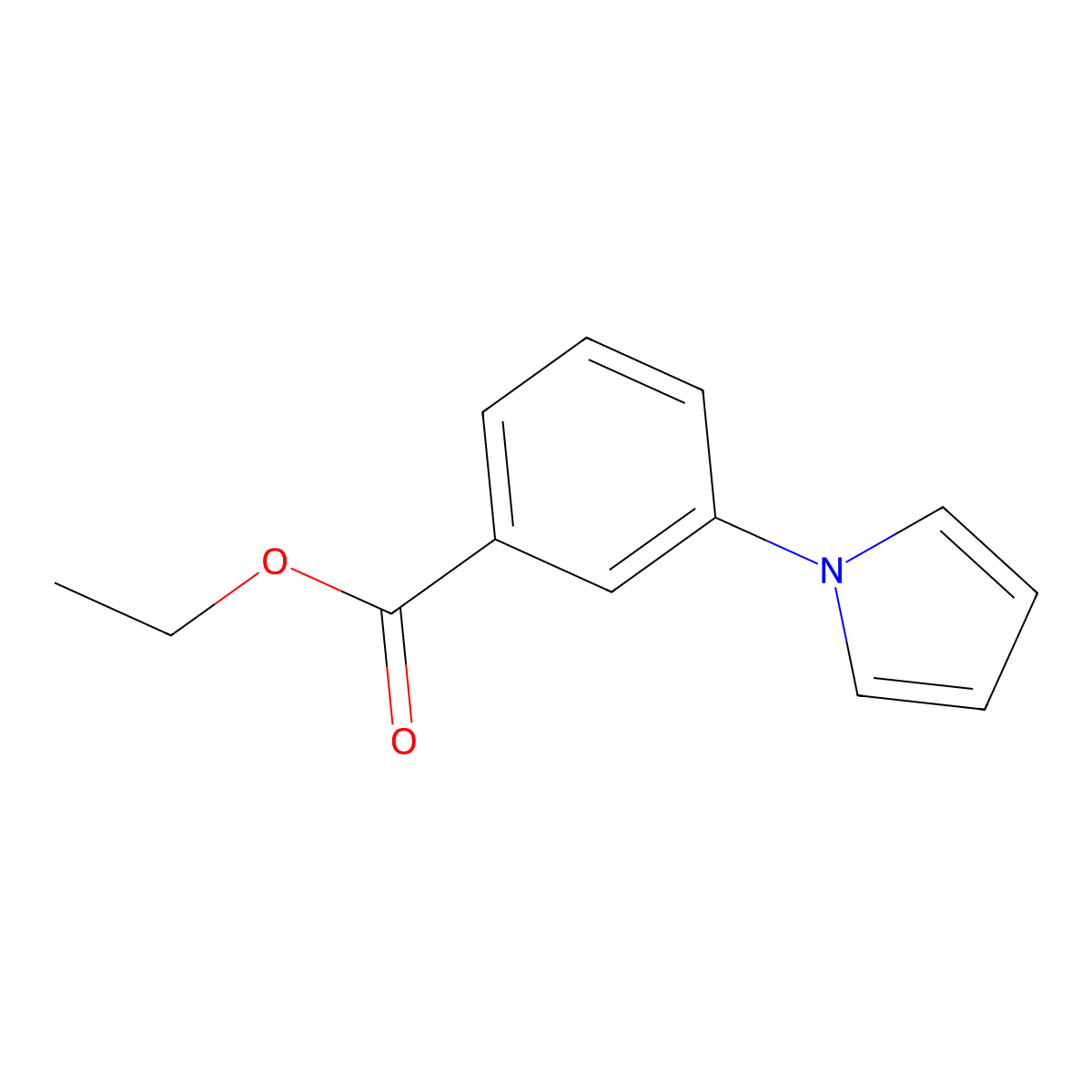1-(3-Ethoxycarbonylphenyl)pyrrole molecular structure, CAS 83140-93-6