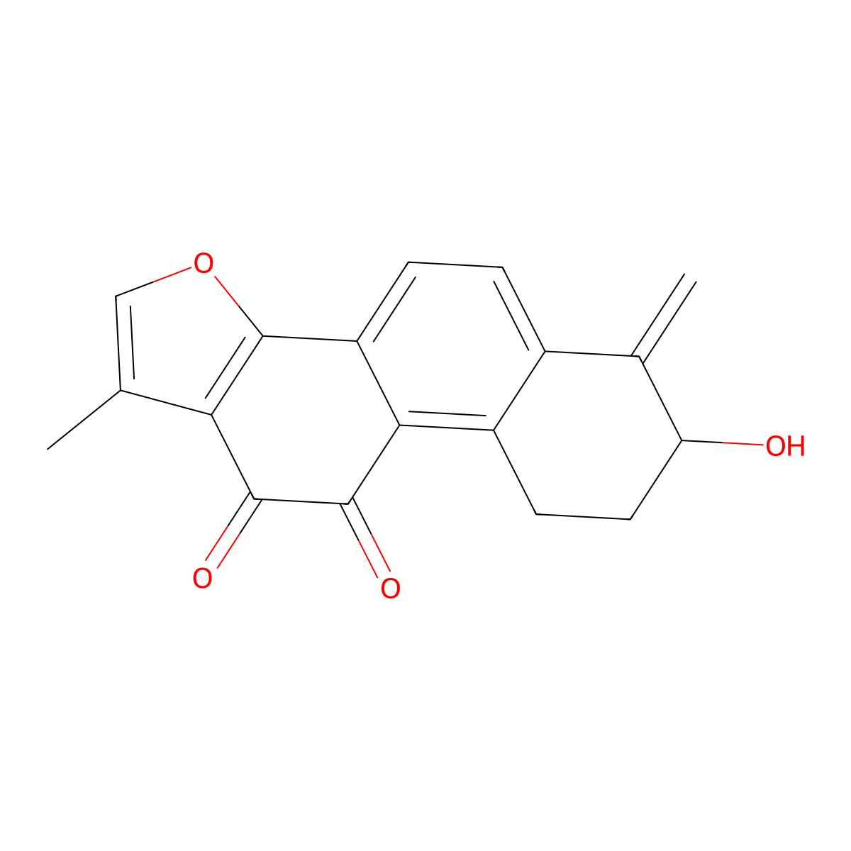 Hydroxymethylenetanshinquinone molecular structure, CAS 83145-47-5