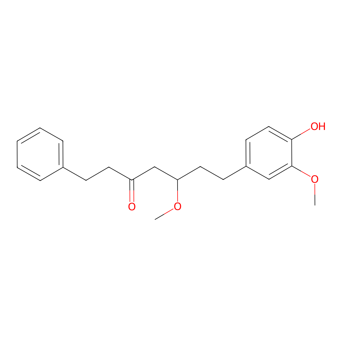 7-(4-Hydroxy-3-methoxyphenyl)-5-methoxy-1-phenylheptan-3-one molecular structure, CAS 83161-95-9