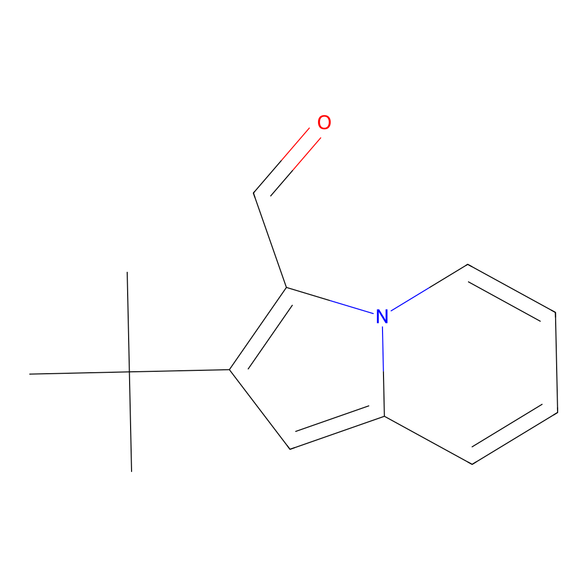 2-Tert-butylindolizine-3-carbaldehyde molecular structure, CAS 83164-31-2