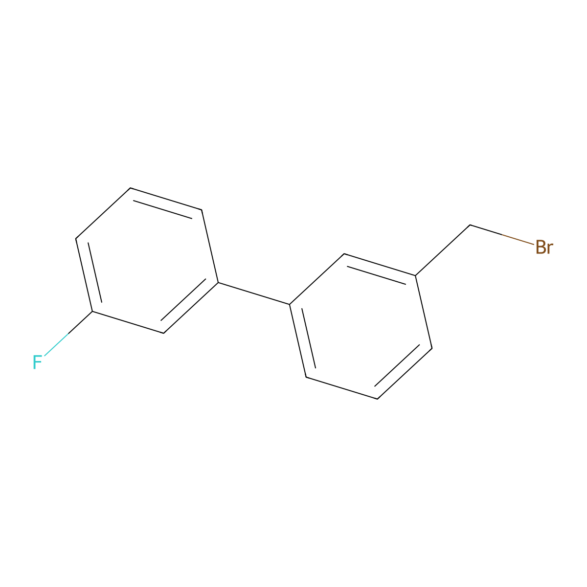 3-(Bromomethyl)-3'-fluoro-1,1'-biphenyl molecular structure, CAS 83169-84-0