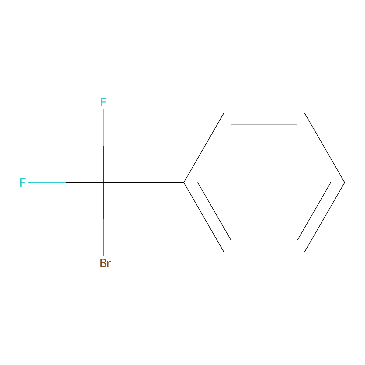 (Bromodifluoromethyl)benzene molecular structure, CAS 83170-17-6