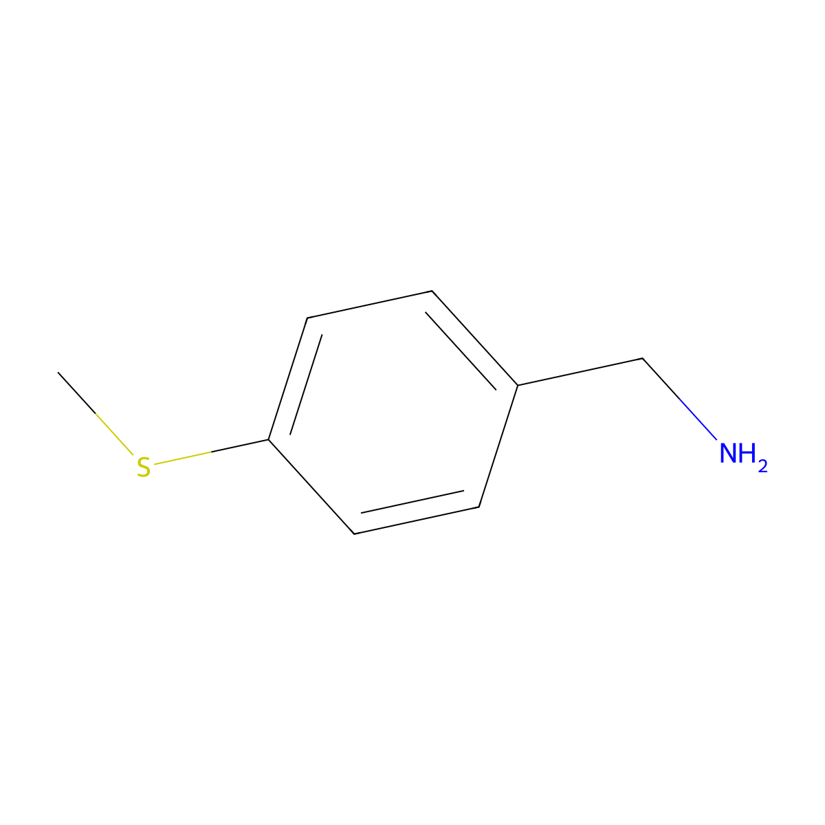 4-(Methylthio)benzylamine molecular structure, CAS 83171-39-5