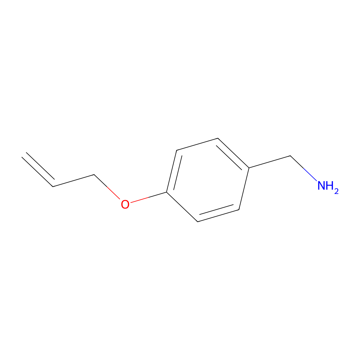 4-(2-Propen-1-yloxy)benzenemethanamine molecular structure, CAS 83171-41-9