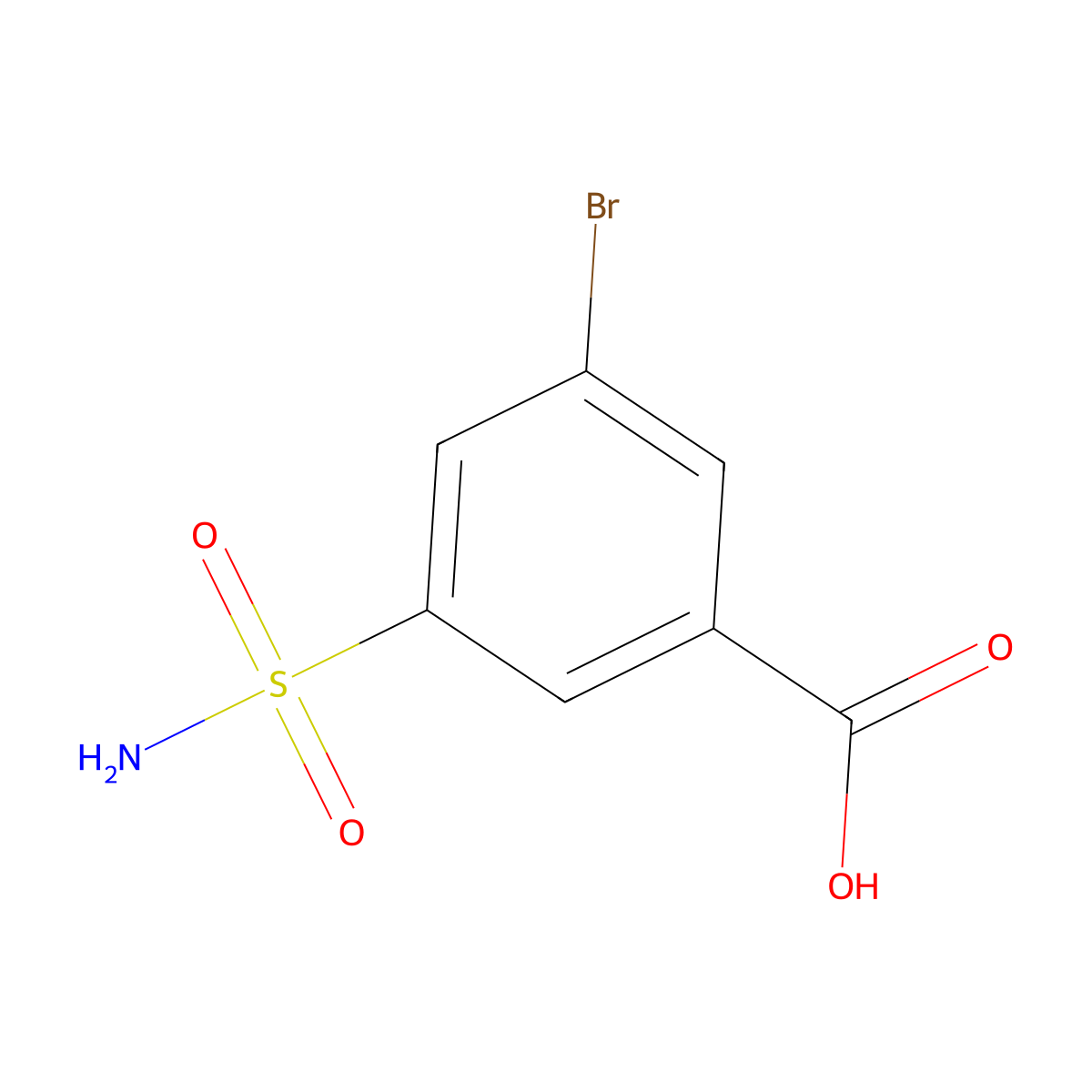 3-(Aminosulfonyl)-5-bromobenzoic acid molecular structure, CAS 83173-96-0