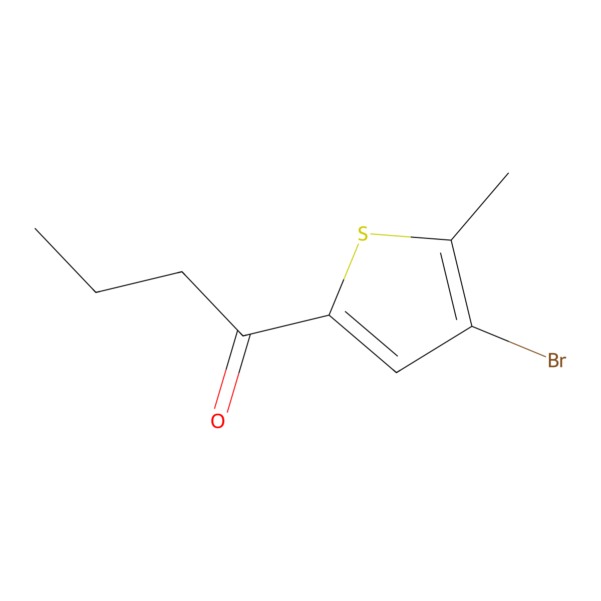 1-(4-Bromo-5-methyl-2-thienyl)-1-butanone molecular structure, CAS 83174-18-9