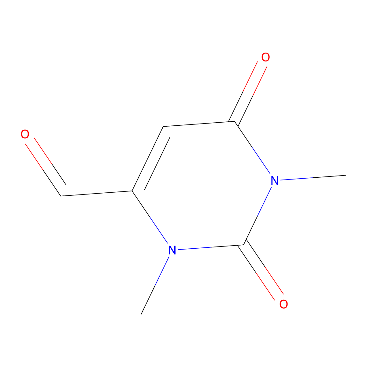 1,3-Dimethyl-6-formyluracil molecular structure, CAS 83174-90-7