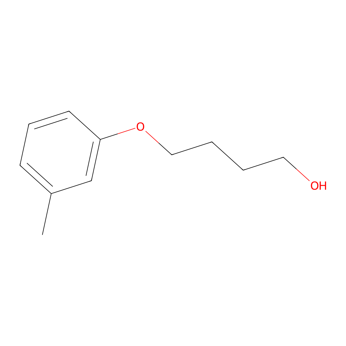 4-(3-Methylphenoxy)-1-butanol molecular structure, CAS 83178-31-8