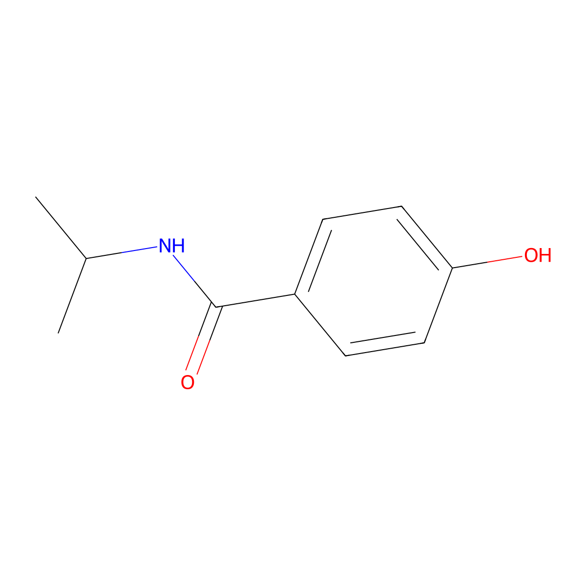 4-hydroxy-N-isopropylbenzamide molecular structure, CAS 83191-67-7