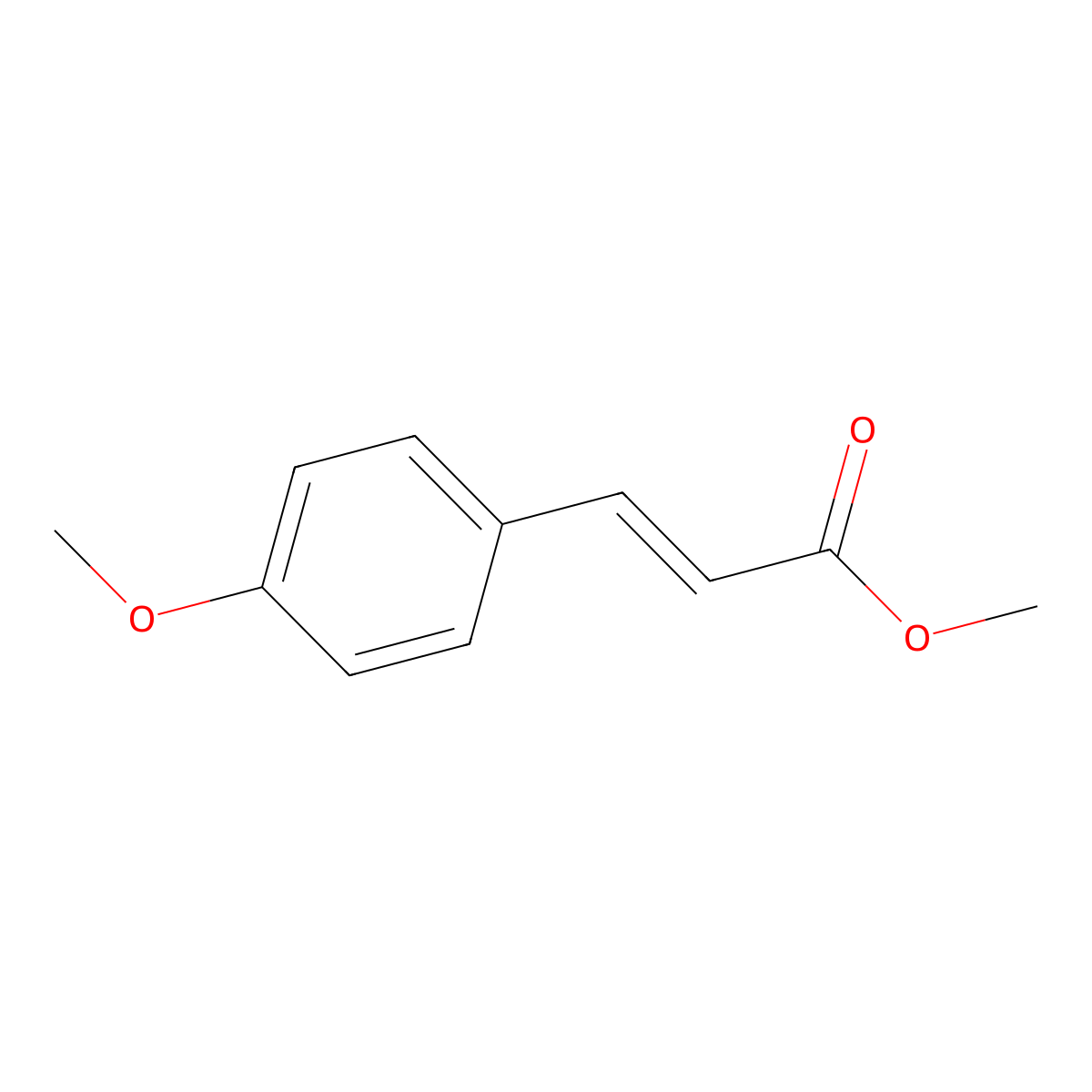 4-Methoxycinnamate methyl ester molecular structure, CAS 832-01-9