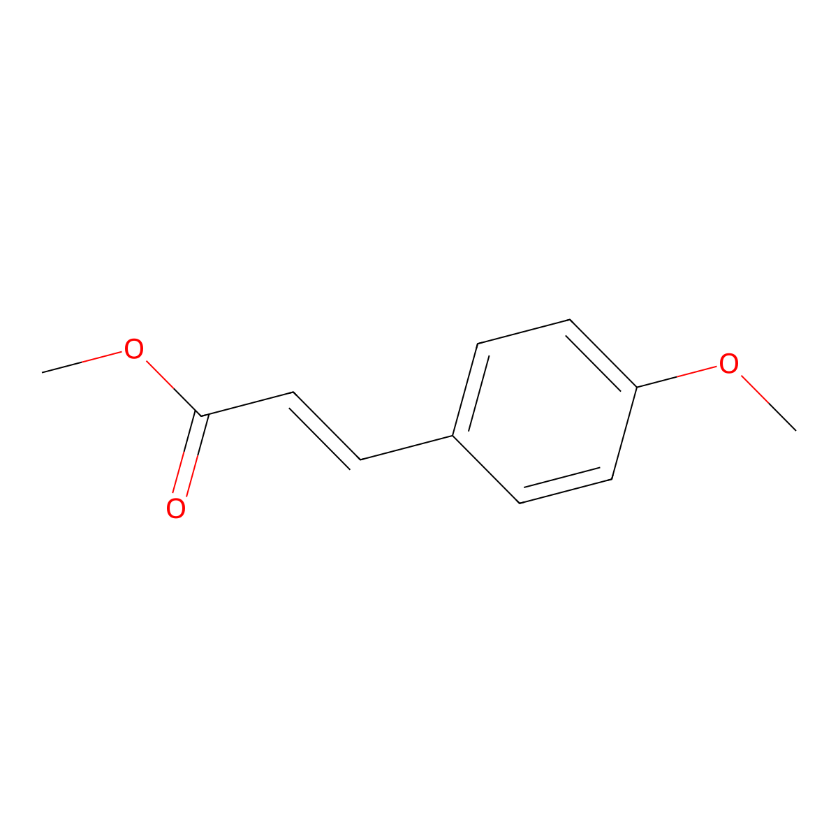 4-Methoxycinnamate methyl ester molecular structure, CAS 832-01-9