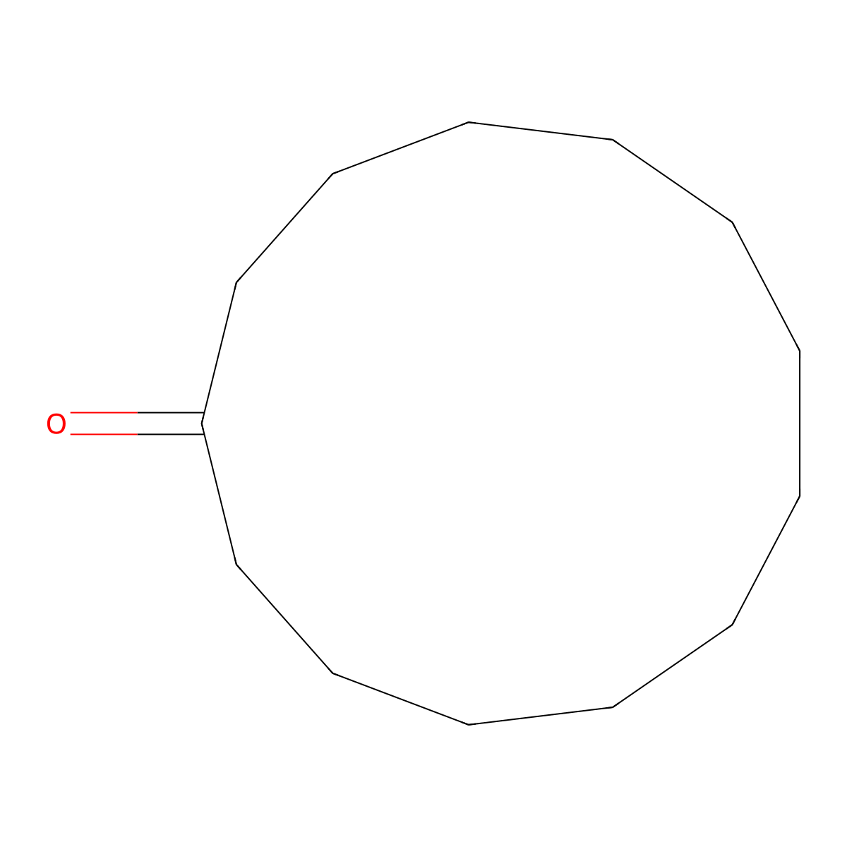 Cyclotridecanone molecular structure, CAS 832-10-0