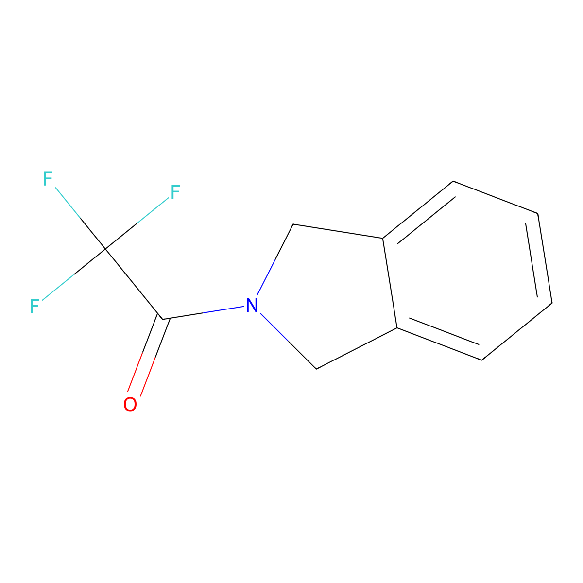 2-Trifluoroacetyl-1,3-dihydro-isoindole molecular structure, CAS 832-51-9