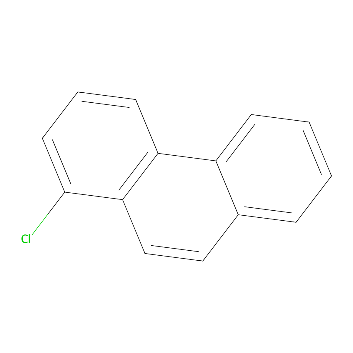 1-Chlorophenanthrene molecular structure, CAS 832-70-2