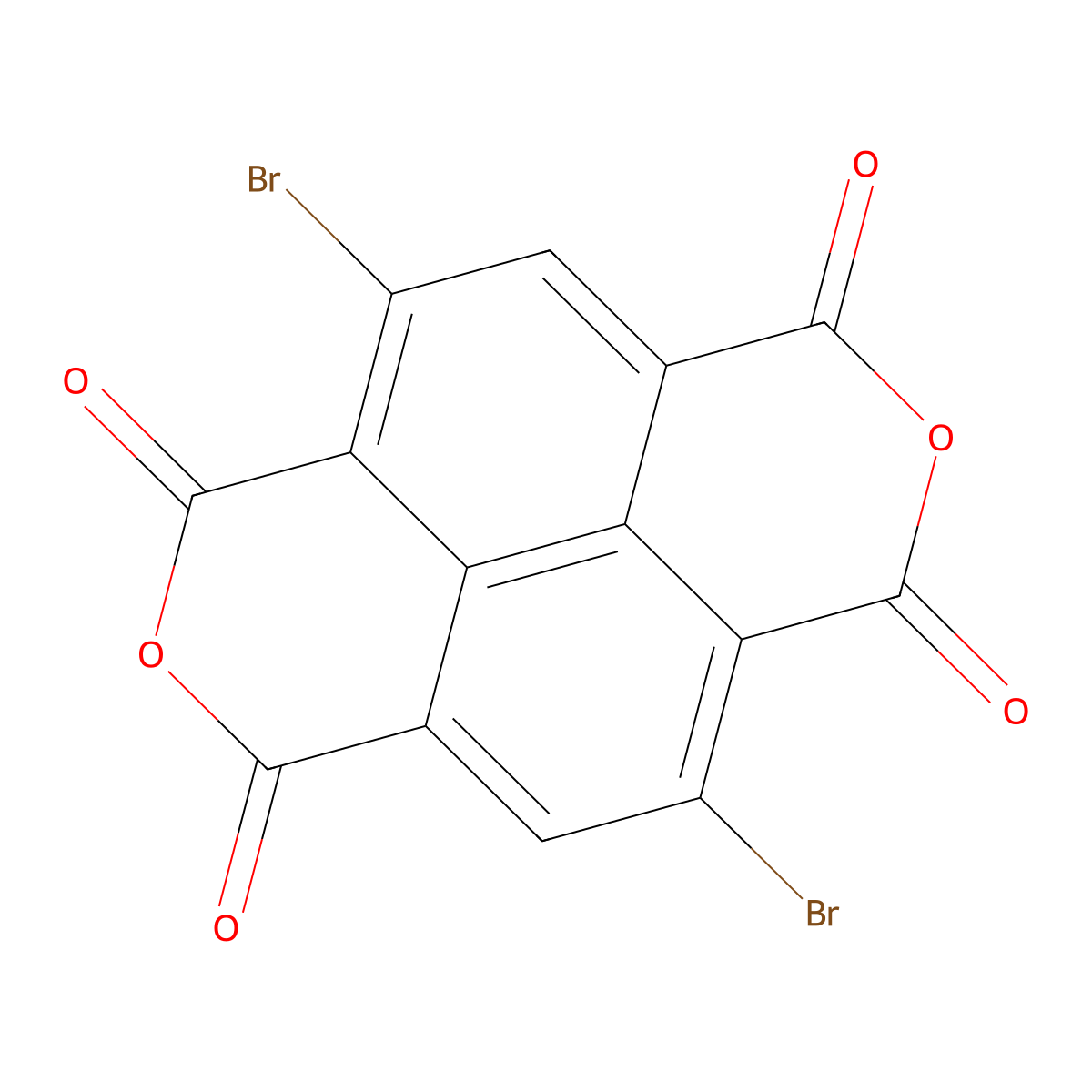 2,6-Dibromonaphthalene-1,4,5,8-tetracarboxylic Dianhydride molecular structure, CAS 83204-68-6