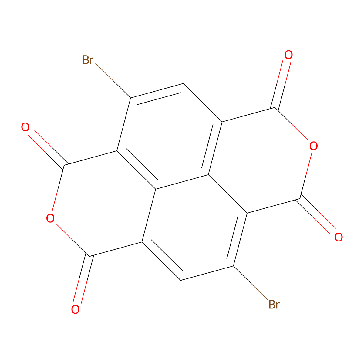 2,6-Dibromonaphthalene-1,4,5,8-tetracarboxylic Dianhydride molecular structure, CAS 83204-68-6