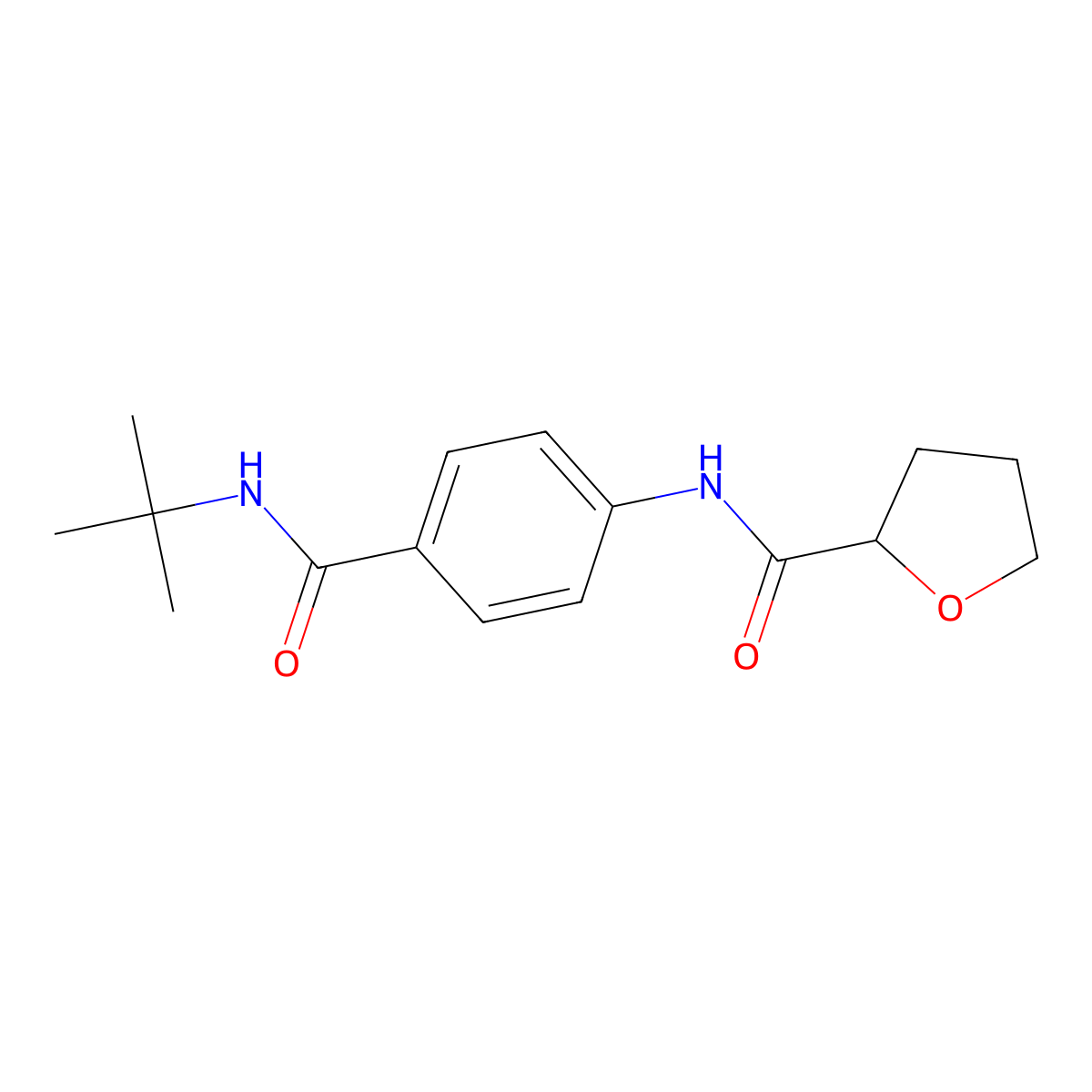 N-[4-(tert-butylcarbamoyl)phenyl]oxolane-2-carboxamide molecular structure, CAS 832091-27-7