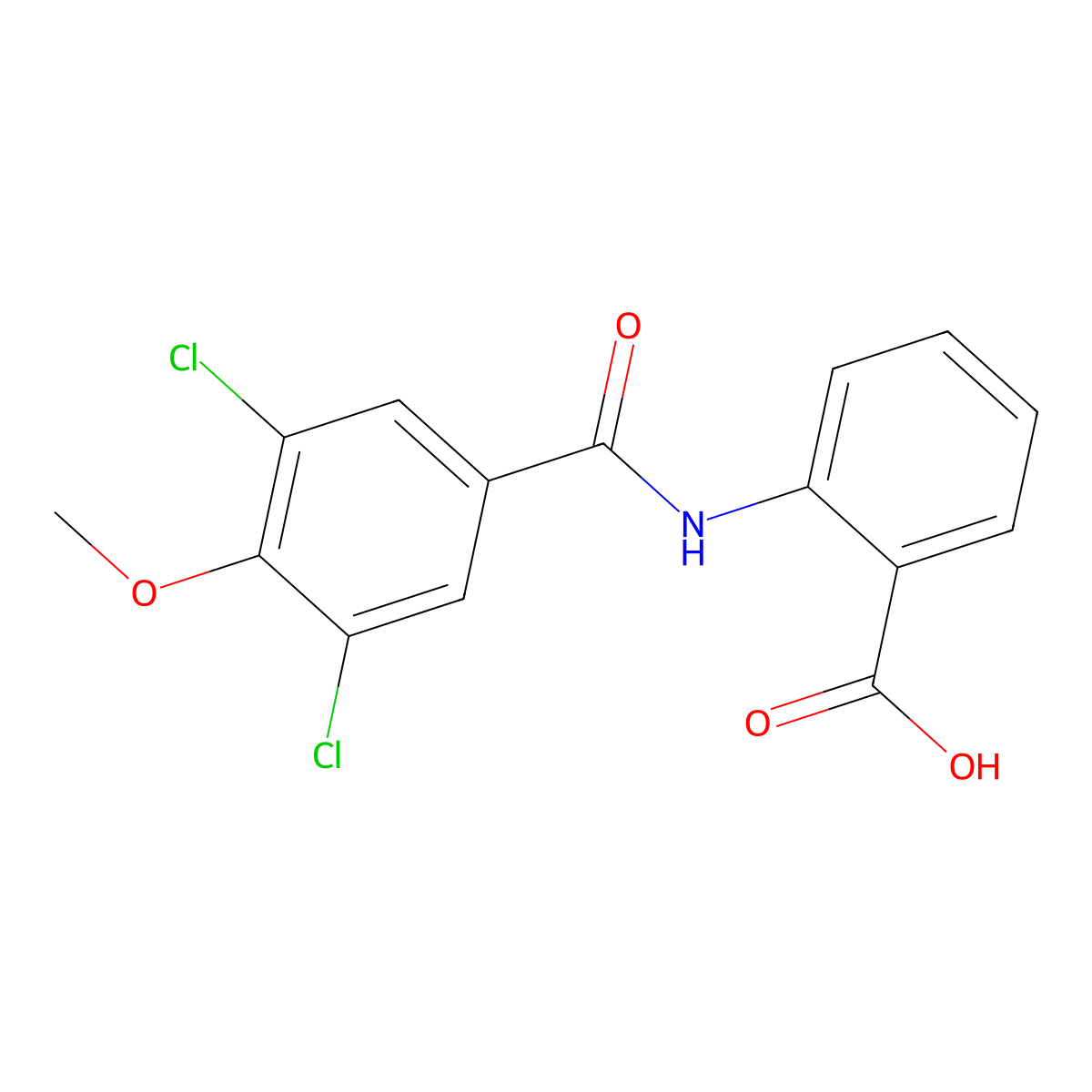 2-[(3,5-Dichloro-4-methoxybenzoyl)amino]benzoic acid molecular structure, CAS 832094-16-3