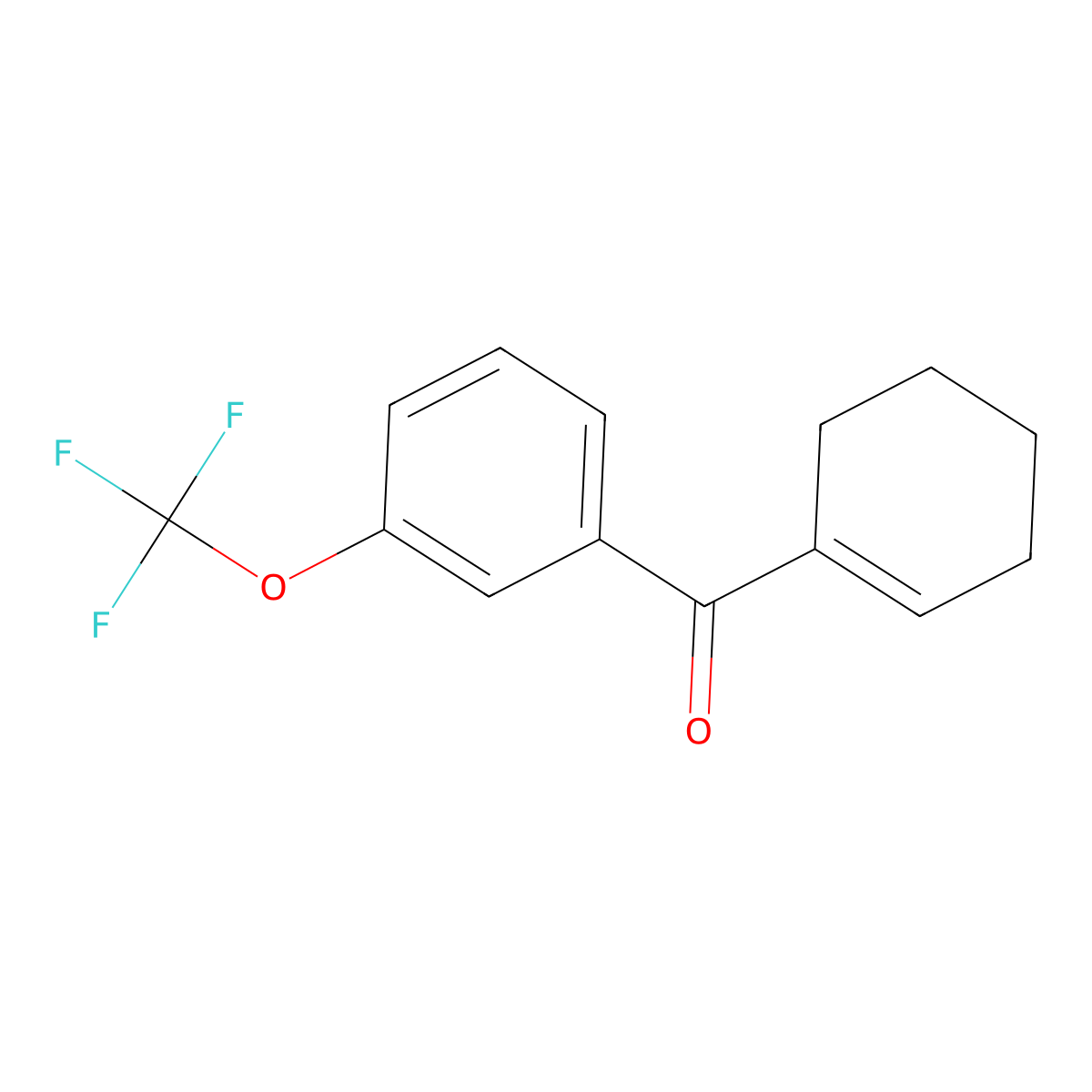 (Cyclohex-1-en-1-yl)[3-(trifluoromethoxy)phenyl]methanone molecular structure, CAS 832110-63-1