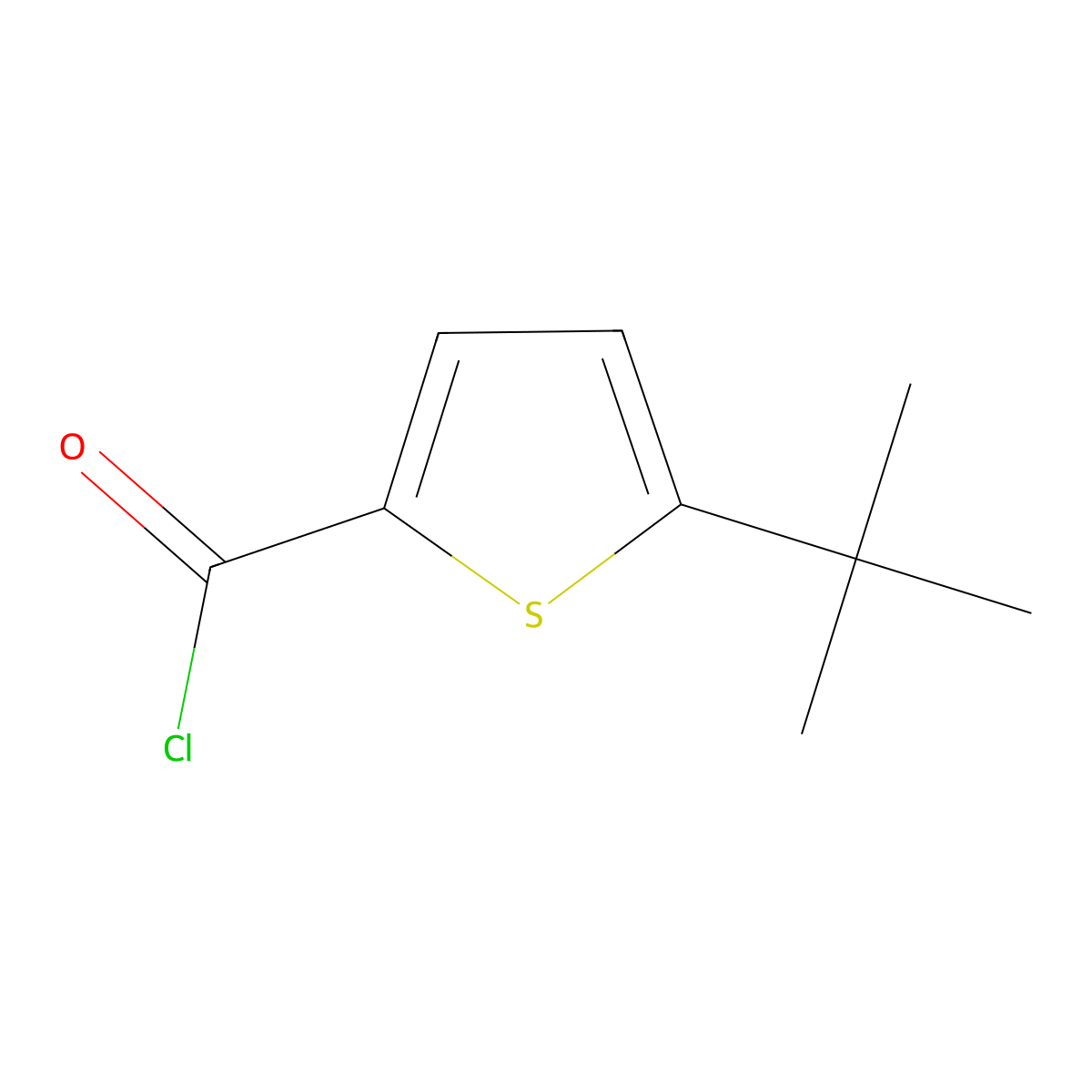 5-Tert-butylthiophene-2-carbonyl chloride molecular structure, CAS 832113-93-6