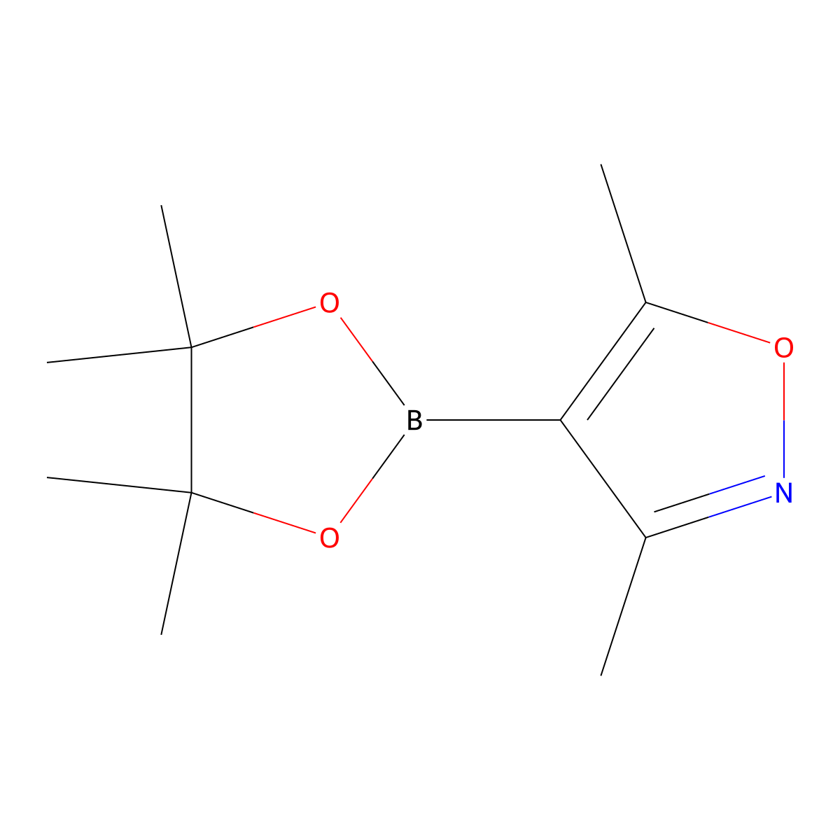 3,5-Dimethylisoxazole-4-boronic acid pinacol ester molecular structure, CAS 832114-00-8