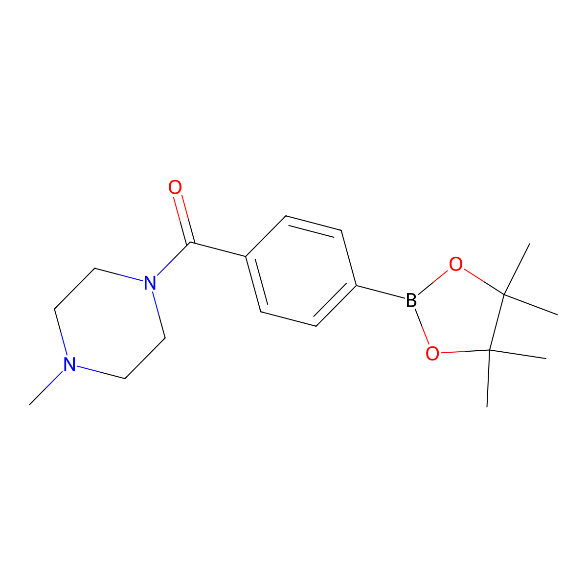 4-(4-Methylpiperazine-1-carbonyl)phenylboronic acid pinacol ester molecular structure, CAS 832114-06-4