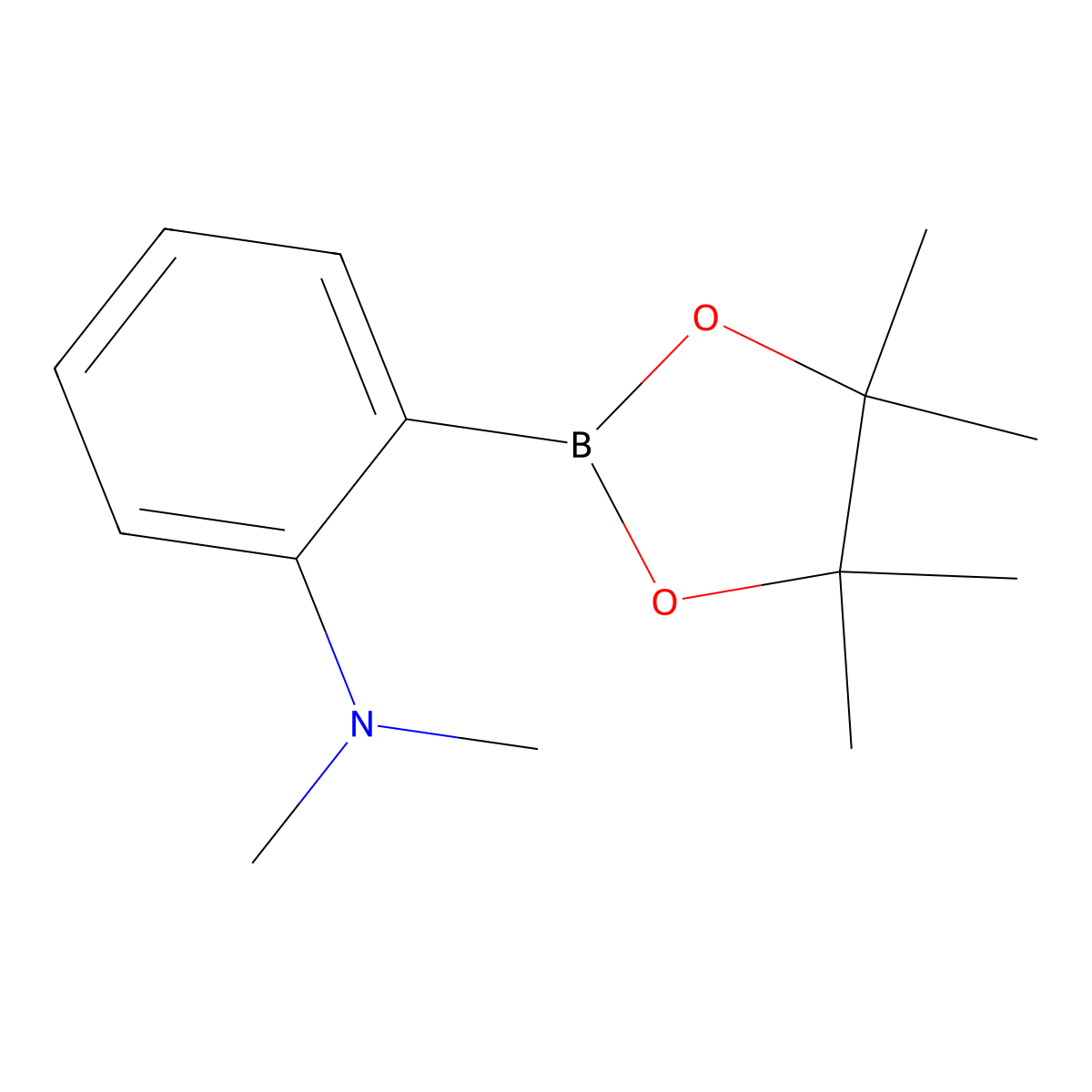 2-(Dimethylamino)phenylboronic acid pinacol ester molecular structure, CAS 832114-08-6