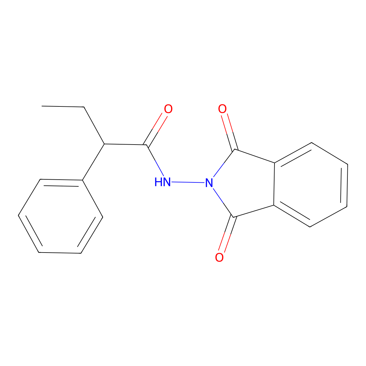 N-(1,3-dioxo-1,3-dihydro-2H-isoindol-2-yl)-2-phenylbutanamide molecular structure, CAS 832122-53-9