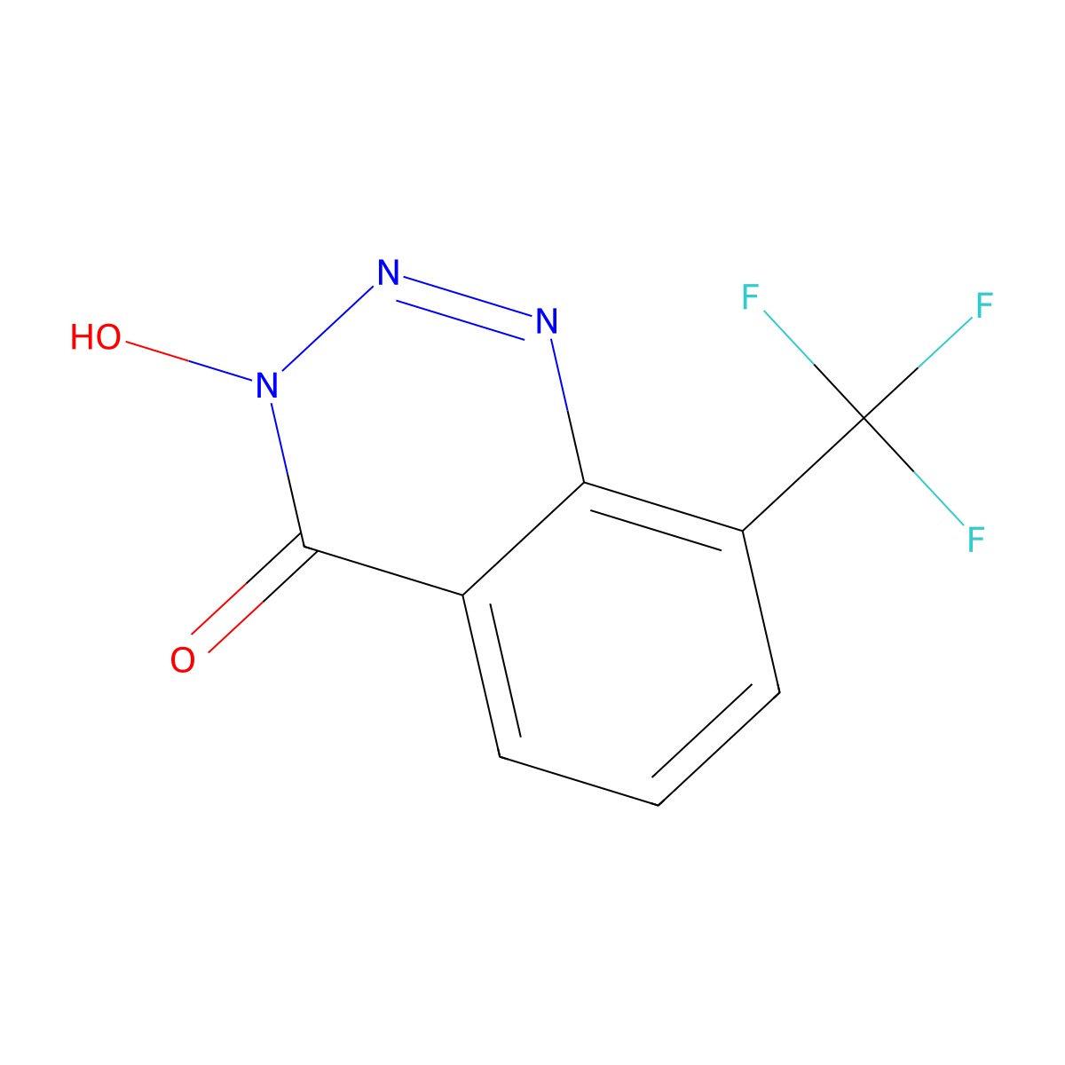 1,2,3-Benzotriazin-4(3H)-one, 3-hydroxy-8-(trifluoromethyl)- molecular structure, CAS 832127-71-6