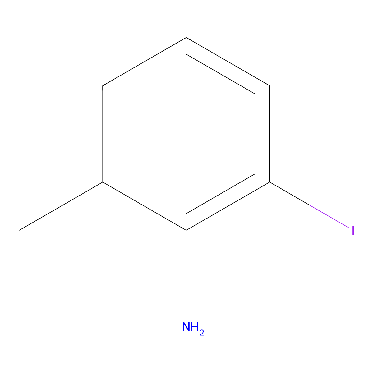 2-Iodo-6-methylaniline molecular structure, CAS 832133-11-6
