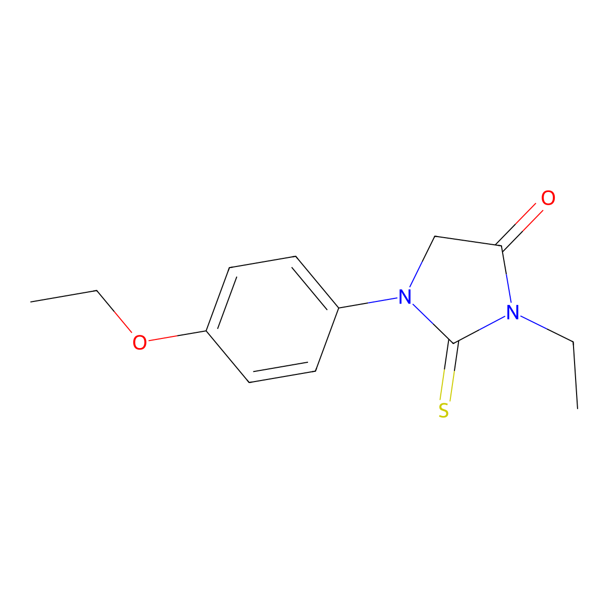 1-(4-Ethoxyphenyl)-3-ethyl-2-thioxoimidazolidin-4-one molecular structure, CAS 832134-28-8