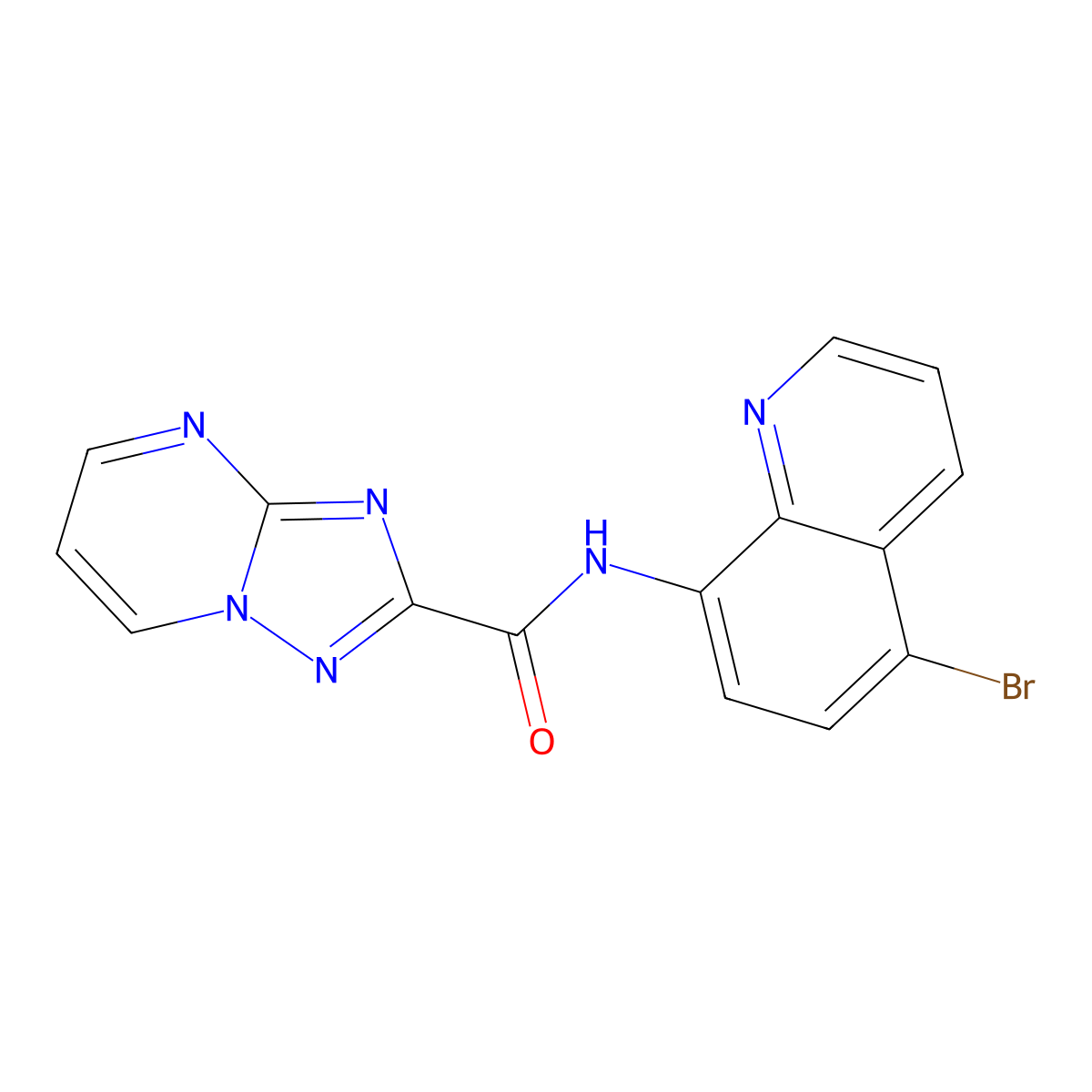 N-(5-bromoquinolin-8-yl)[1,2,4]triazolo[1,5-a]pyrimidine-2-carboxamide molecular structure, CAS 832142-73-1