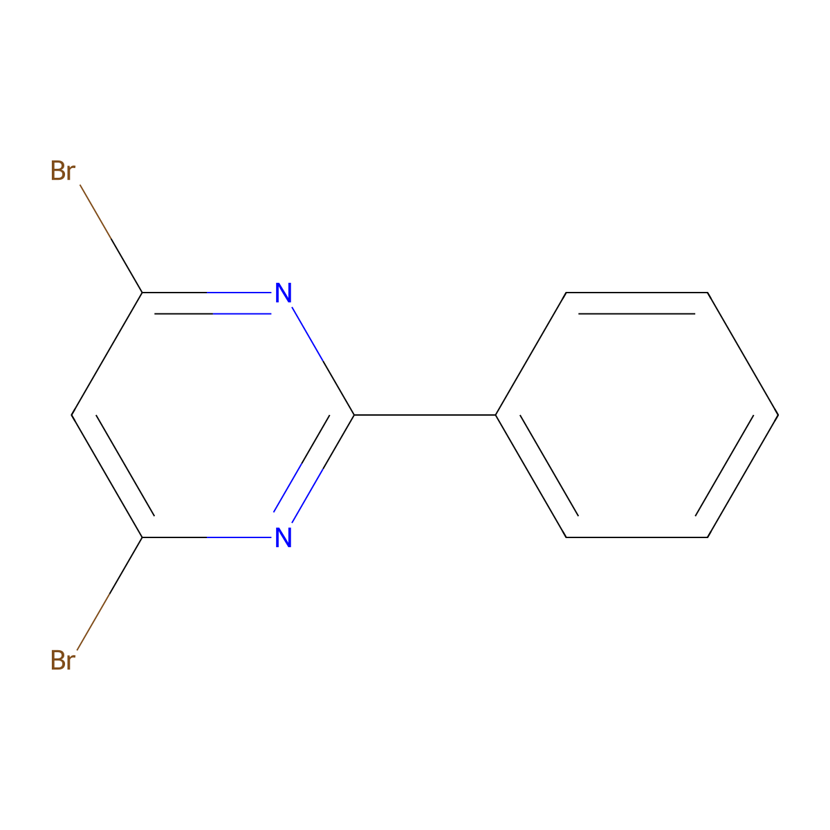4,6-Dibromo-2-phenylpyrimidine molecular structure, CAS 83217-06-5