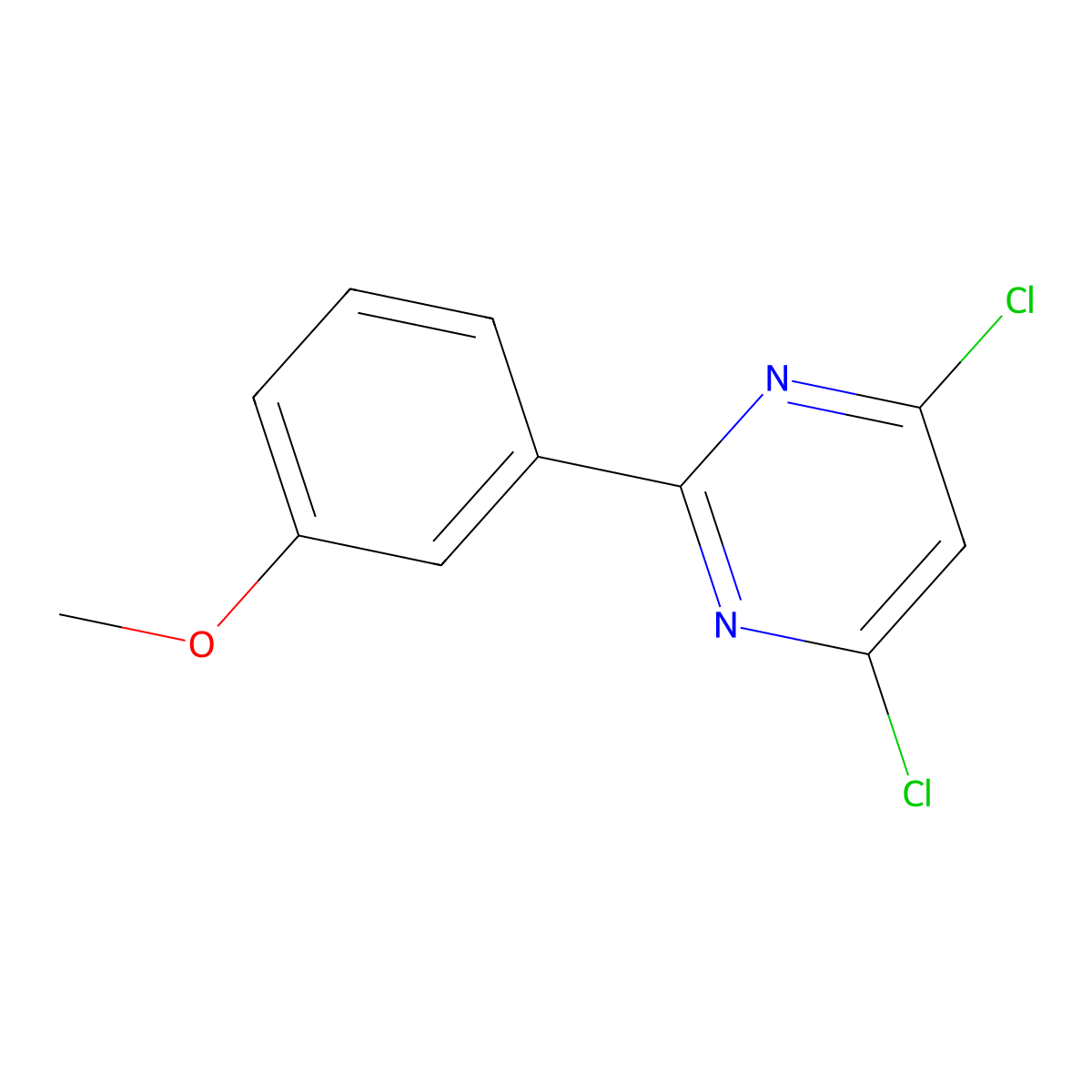 4,6-Dichloro-2-(3-methoxyphenyl)pyrimidine molecular structure, CAS 83217-28-1