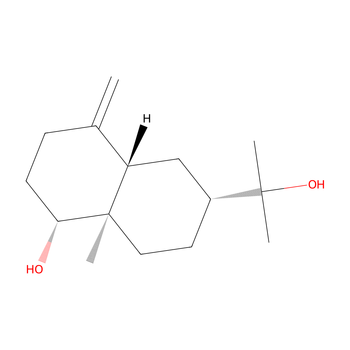1beta-Hydroxy-beta-eudesmol molecular structure, CAS 83217-89-4
