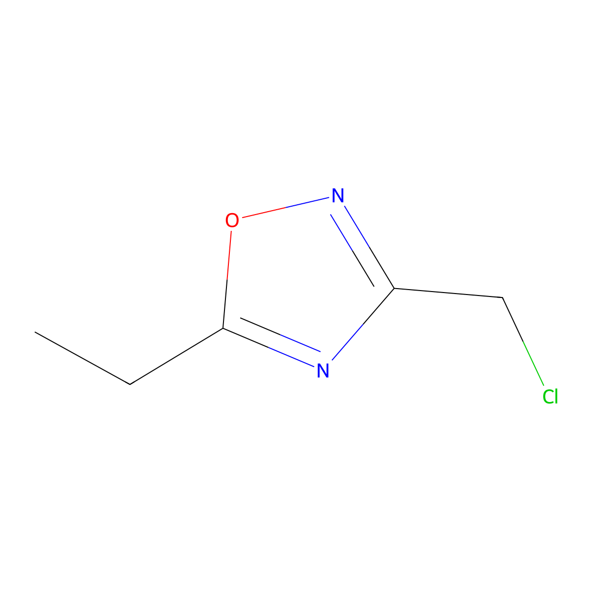 3-(Chloromethyl)-5-ethyl-1,2,4-oxadiazole molecular structure, CAS 83227-01-4