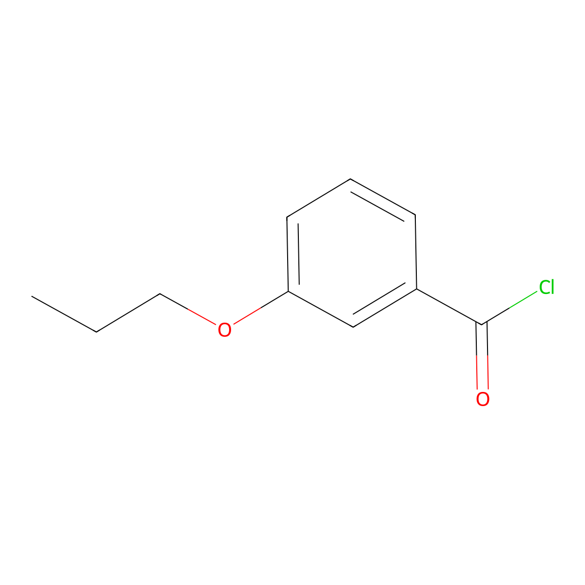 3-Propoxybenzoyl chloride molecular structure, CAS 83230-74-4