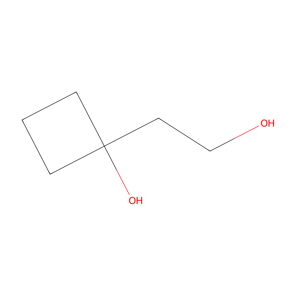 1-(2-Hydroxyethyl)cyclobutanol molecular structure, CAS 83237-27-8