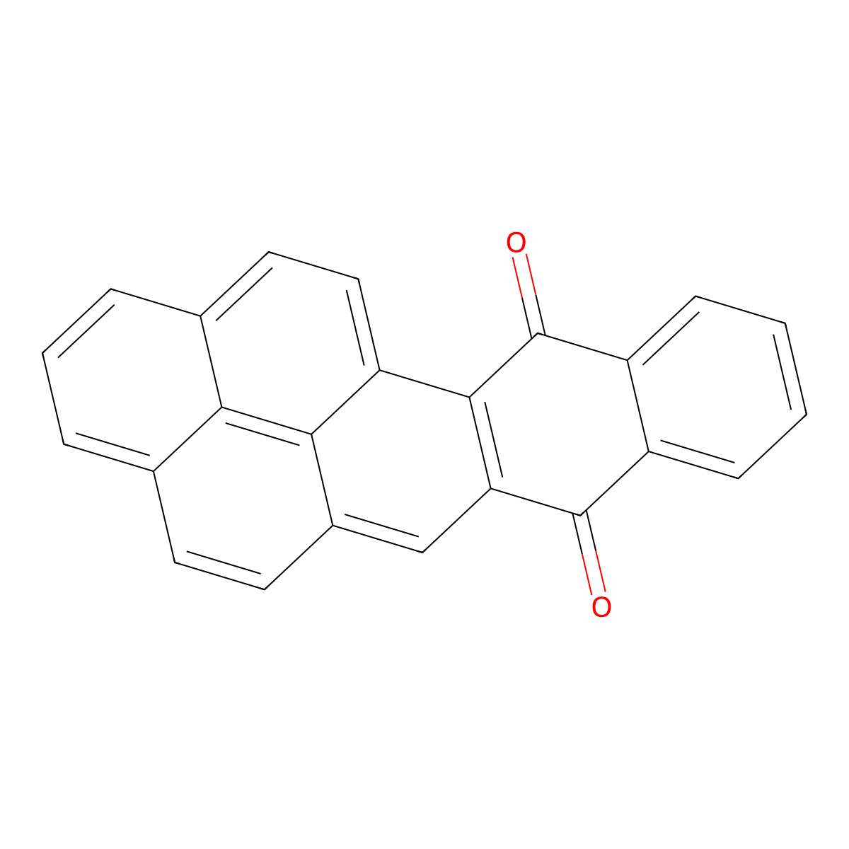Naphtho(2,1,8-qra)naphthacene-7,12-dione molecular structure, CAS 83244-76-2