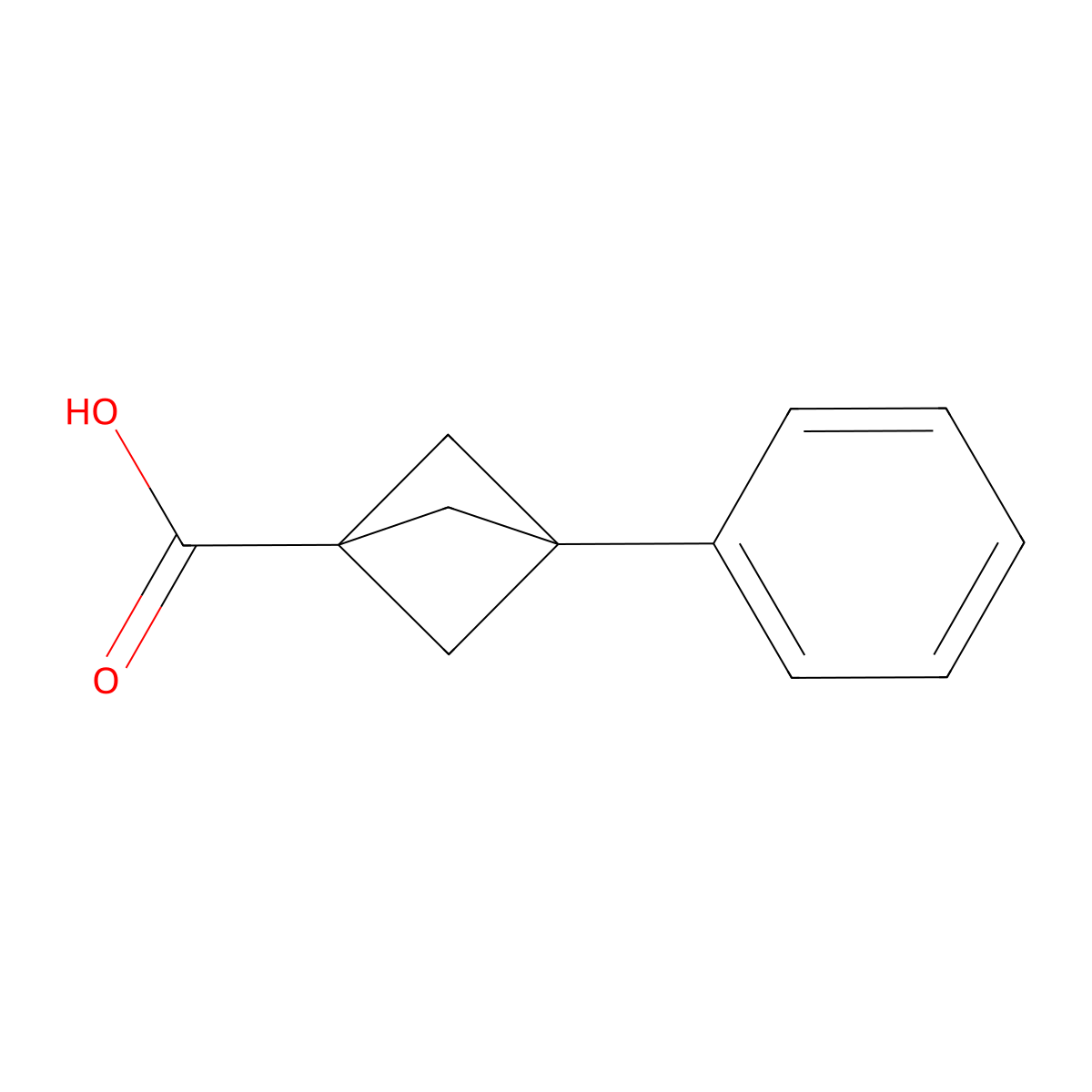 3-Phenylbicyclo[1.1.1]pentane-1-carboxylic acid molecular structure, CAS 83249-04-1
