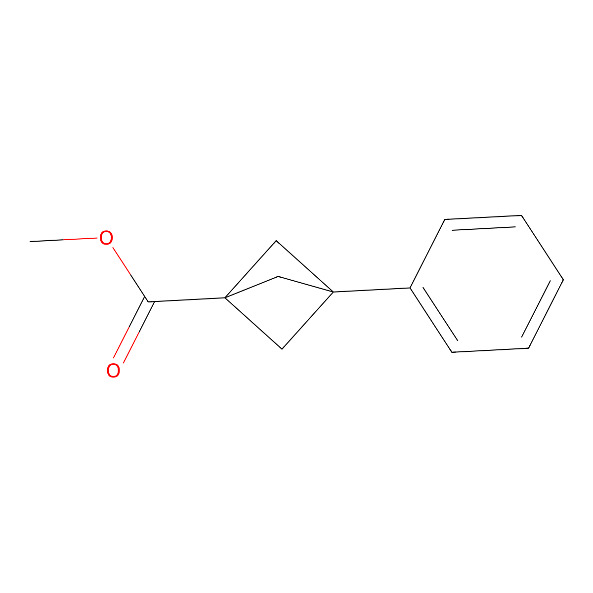 Methyl 3-phenylbicyclo[1.1.1]pentane-1-carboxylate molecular structure, CAS 83249-09-6