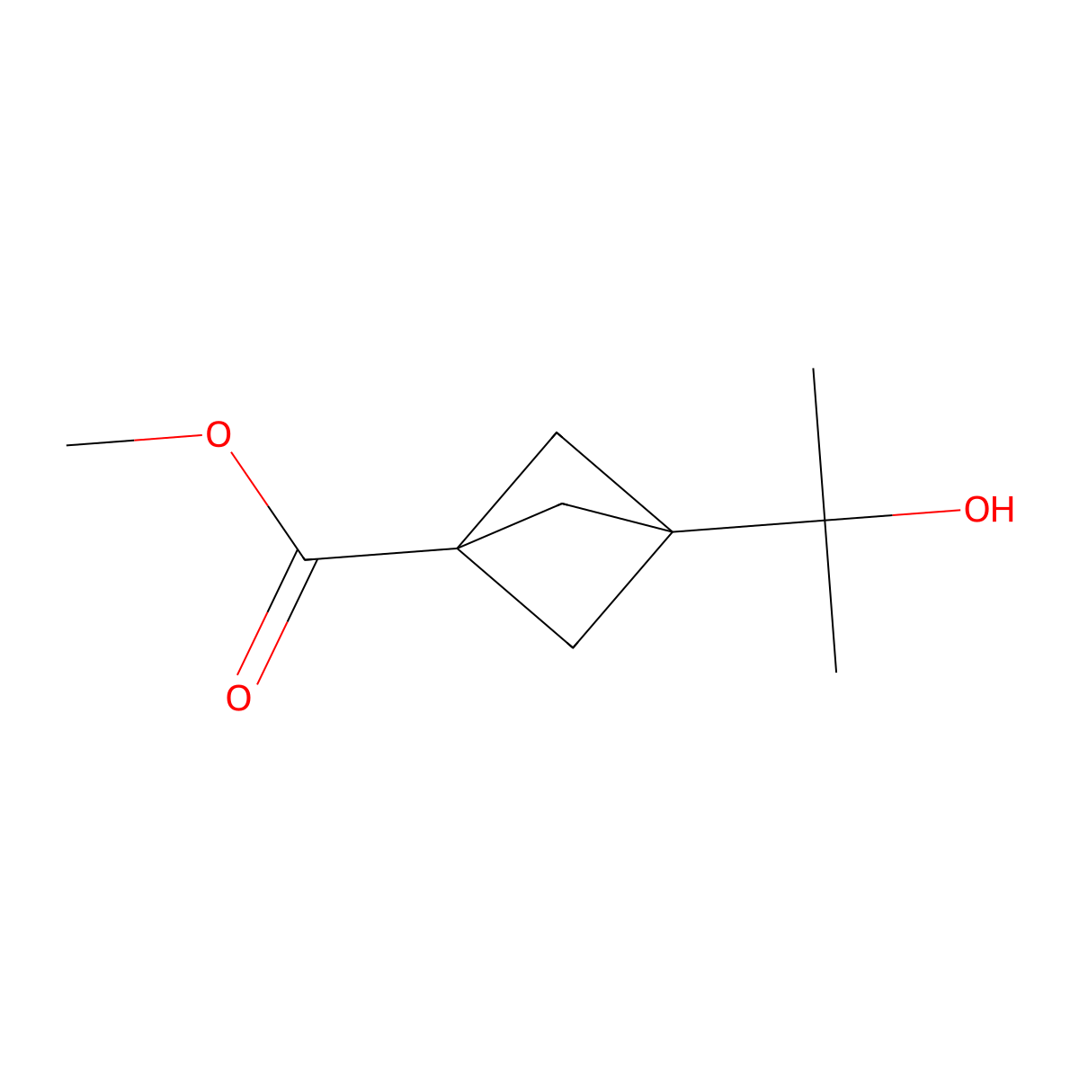 Methyl 3-(2-hydroxypropan-2-yl)bicyclo[1.1.1]pentane-1-carboxylate molecular structure, CAS 83249-19-8