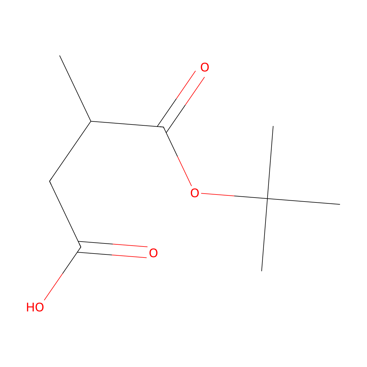 4-(Tert-butoxy)-3-methyl-4-oxobutanoic acid molecular structure, CAS 83253-51-4