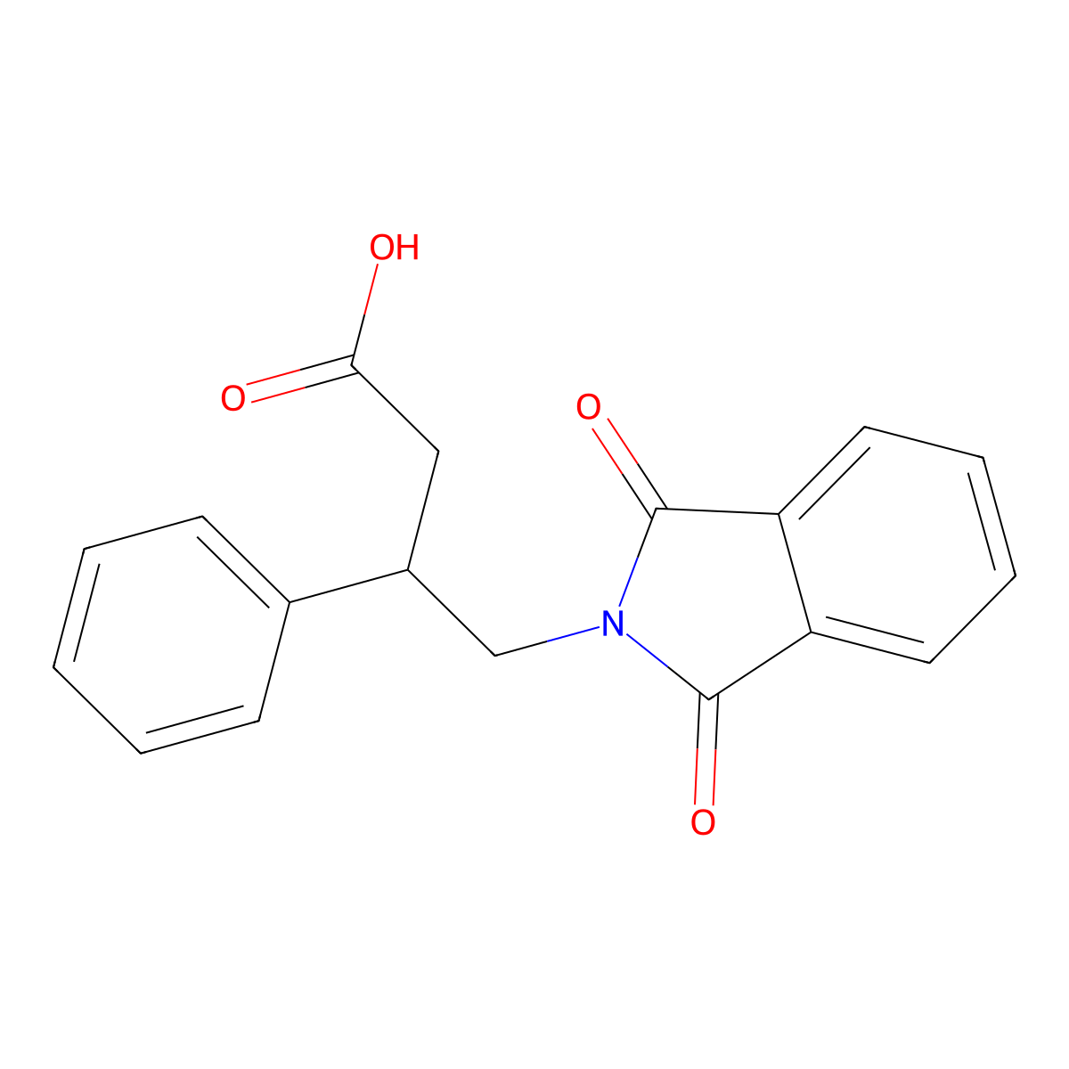 4-(1,3-dioxo-1,3-dihydro-2H-isoindol-2-yl)-3-phenylbutanoic acid molecular structure, CAS 83256-45-5