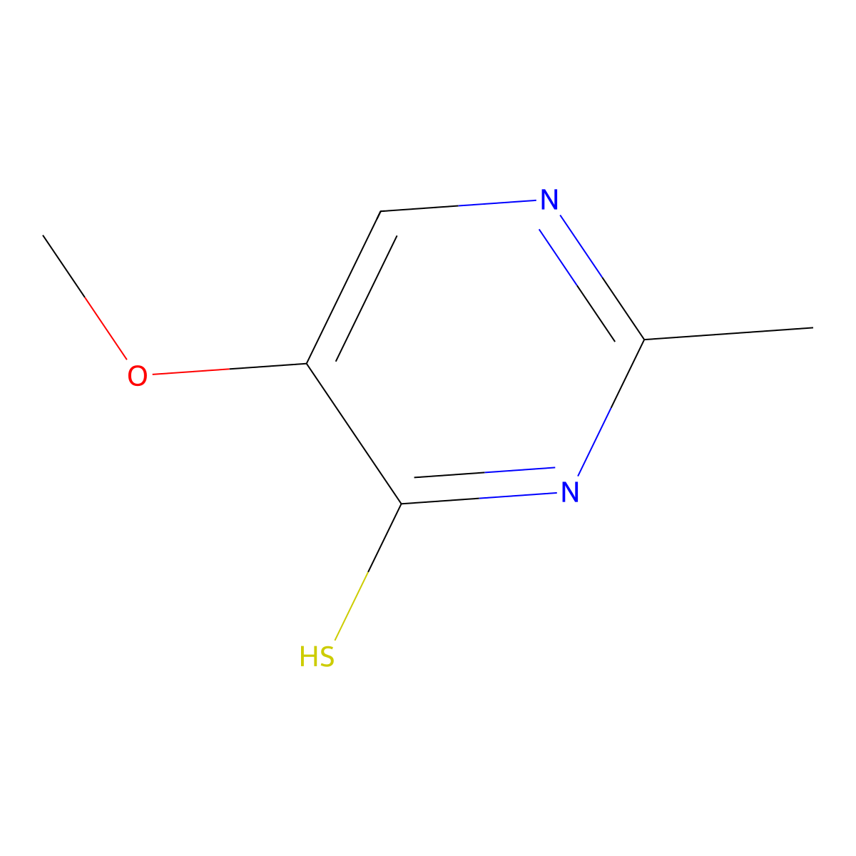 5-Methoxy-2-methylpyrimidine-4-thiol molecular structure, CAS 83256-74-0