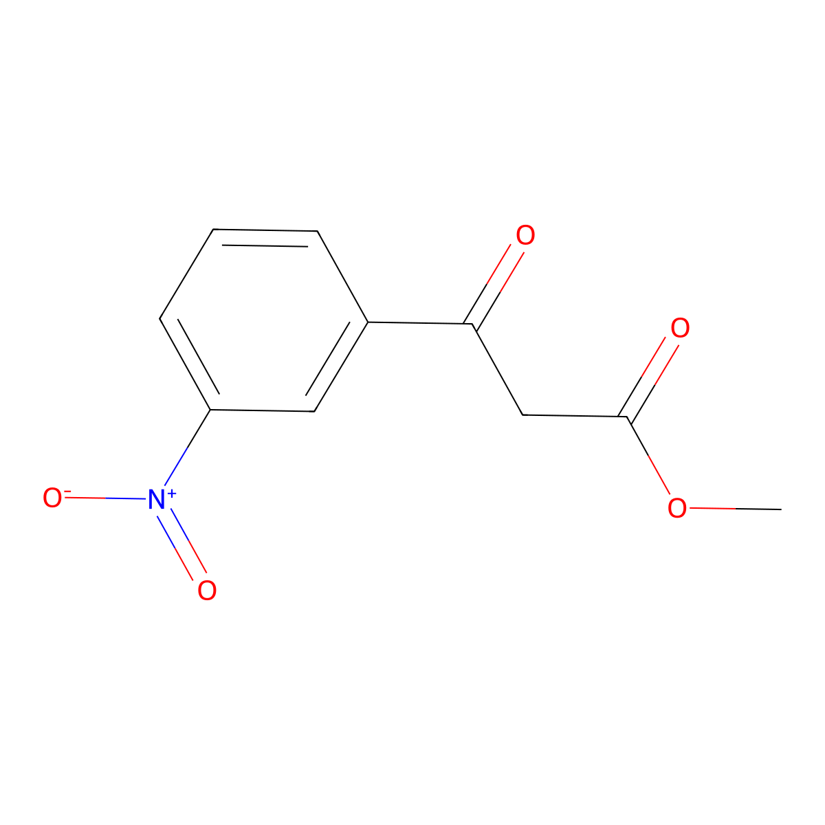 Methyl 3-(3-nitrophenyl)-3-oxopropanoate molecular structure, CAS 83256-99-9