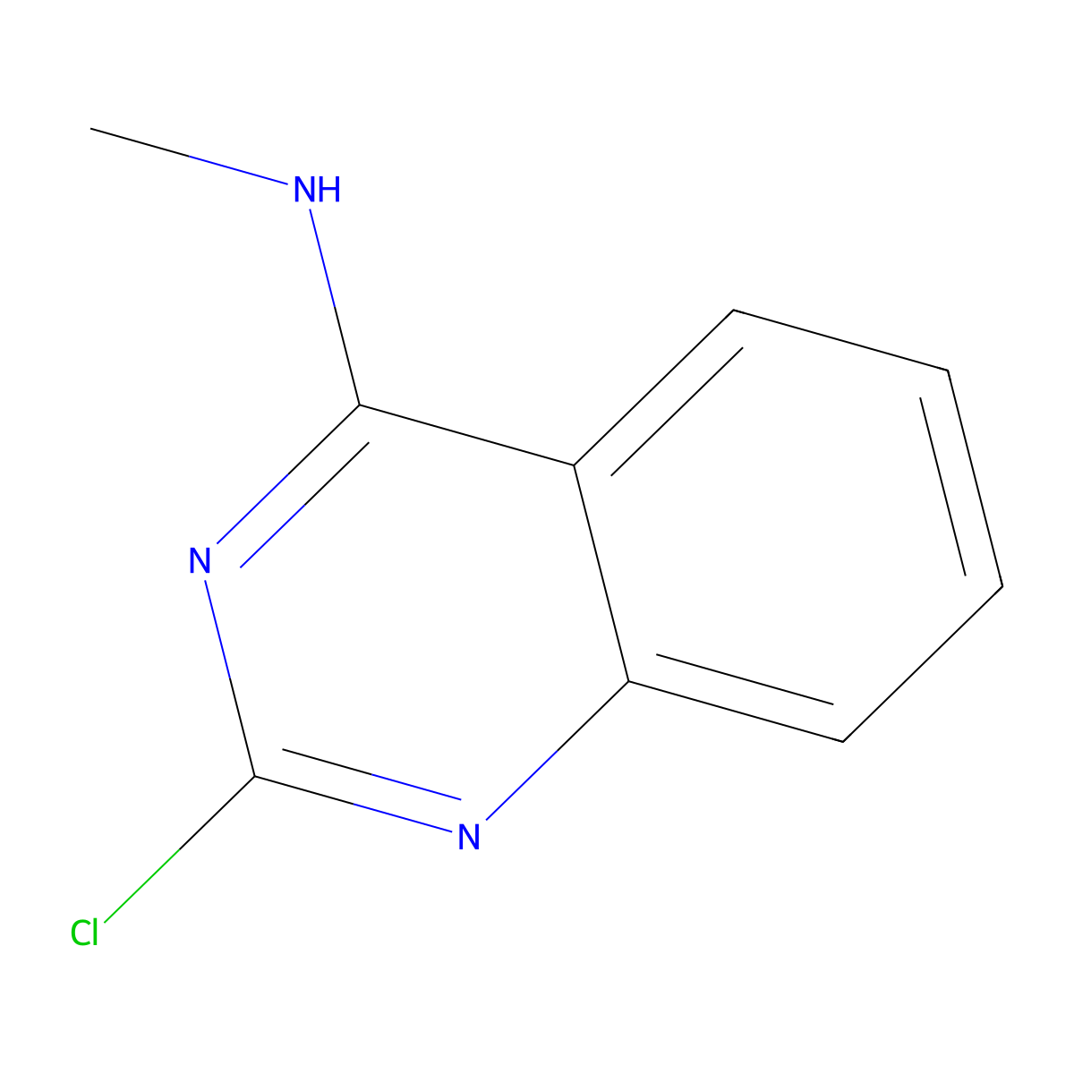 2-chloro-N-methylquinazolin-4-amine molecular structure, CAS 83260-68-8
